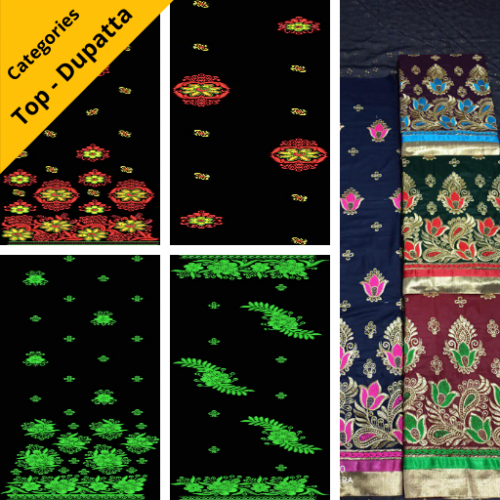 Top-Dupatta Embroidery Designs