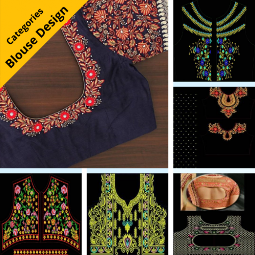Blouse ( choli ) Embroidery Design