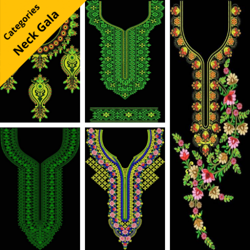 Neck Embroidery Design