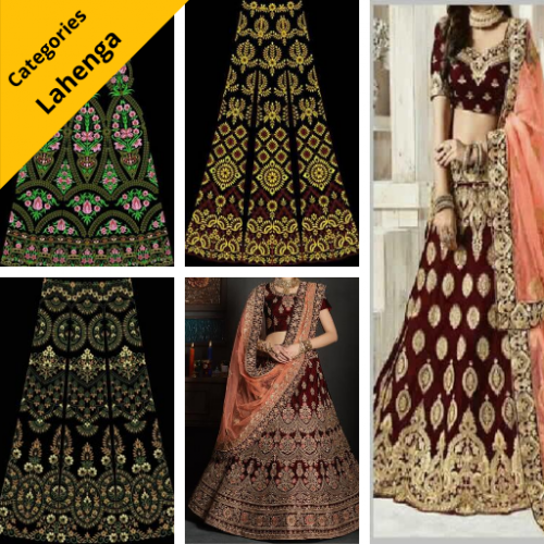 Lehenga Choli Embroidery Design